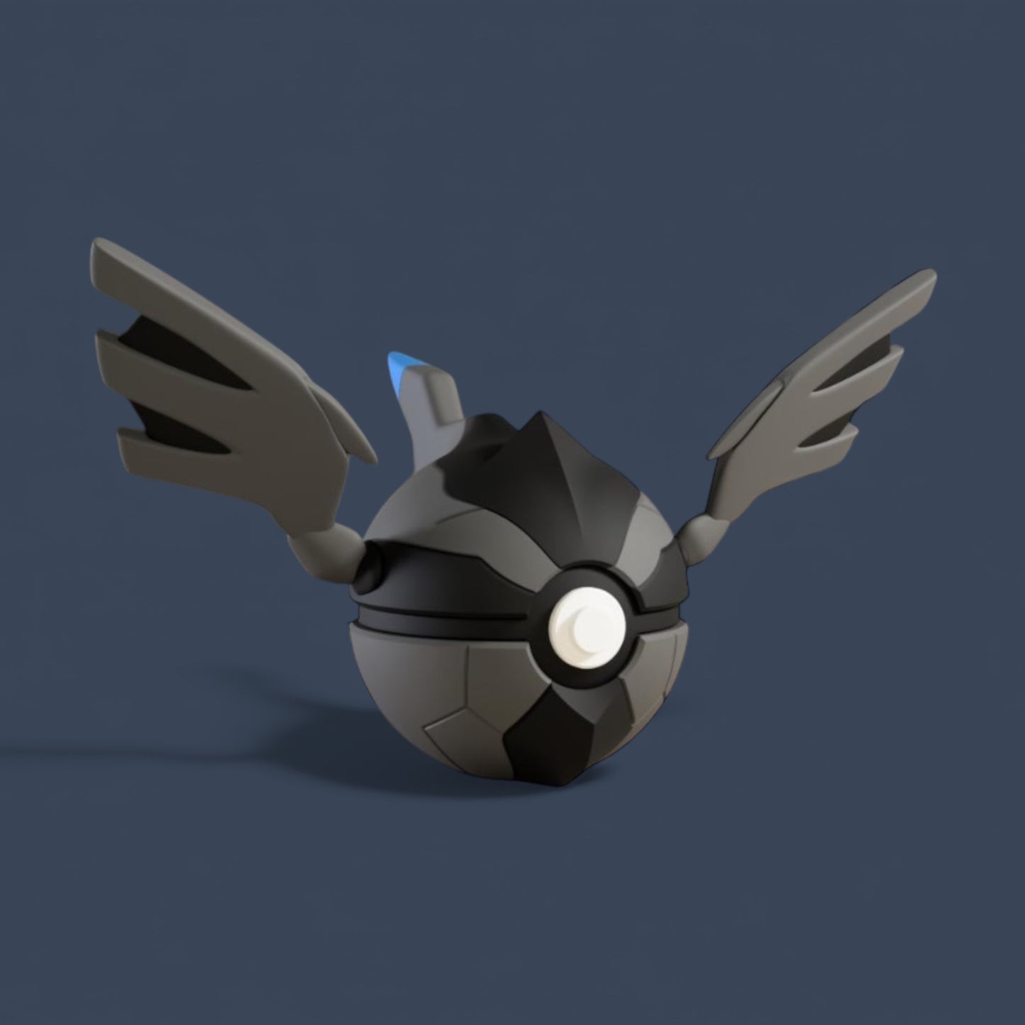 Zekrom Themed Poké Ball | 3D Printed Legendary Pokémon Collectible