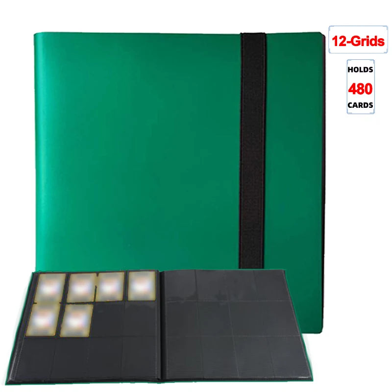 Collectible Card Binder Album – 160 / 360 / 480 Slots | 4 / 9 / 12 Pocket Trading Card Binder