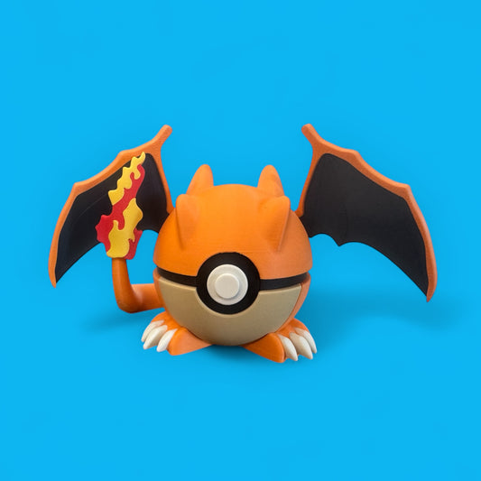 Charizard Poké Ball | 3D Printed Fire-Type Pokémon Collectible