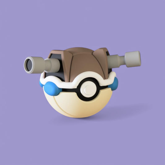 Blastoise Themed Poké Ball | 3D Printed Pokémon Collectible