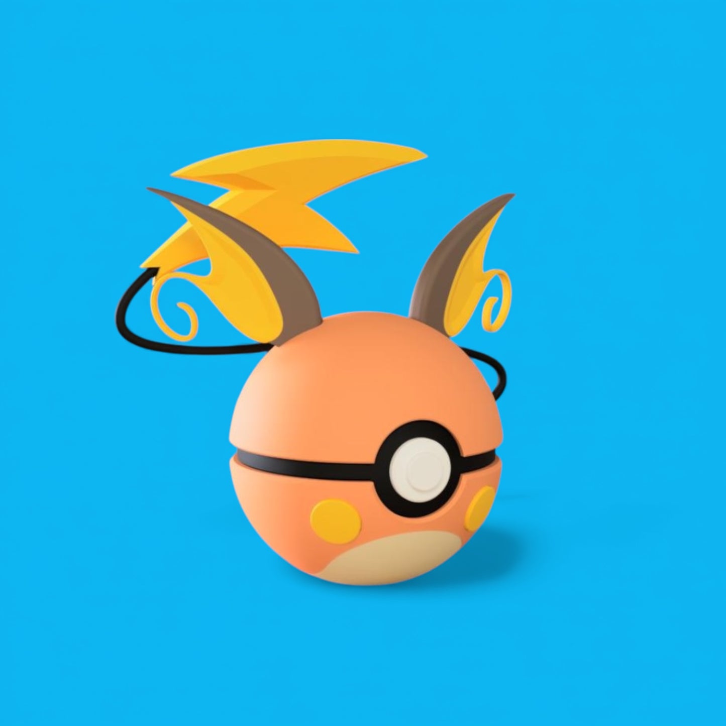 Pikachu & Raichu Themed Poké Balls | 3D Printed Pokémon Collectible Balls