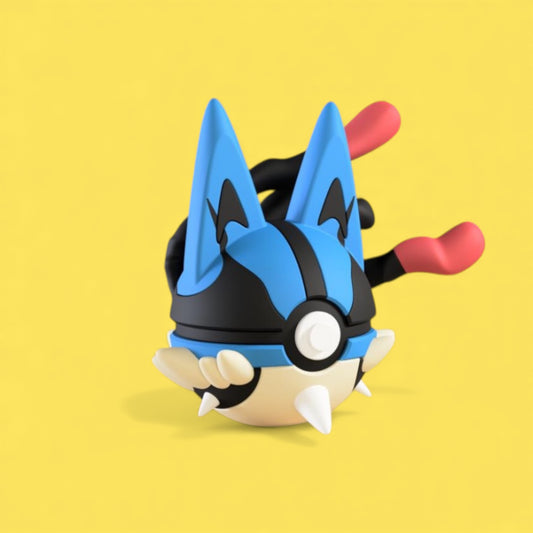 Mega Lucario Themed Poké Ball | 3D Printed Pokémon Collectible