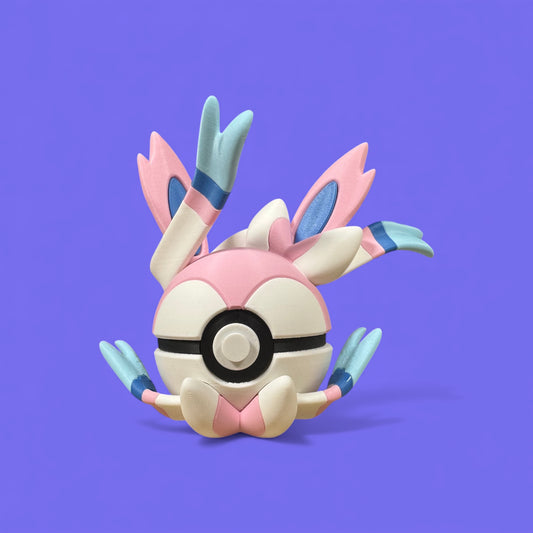 Sylveon Themed Poké Ball | 3D Printed Pokémon Collectible