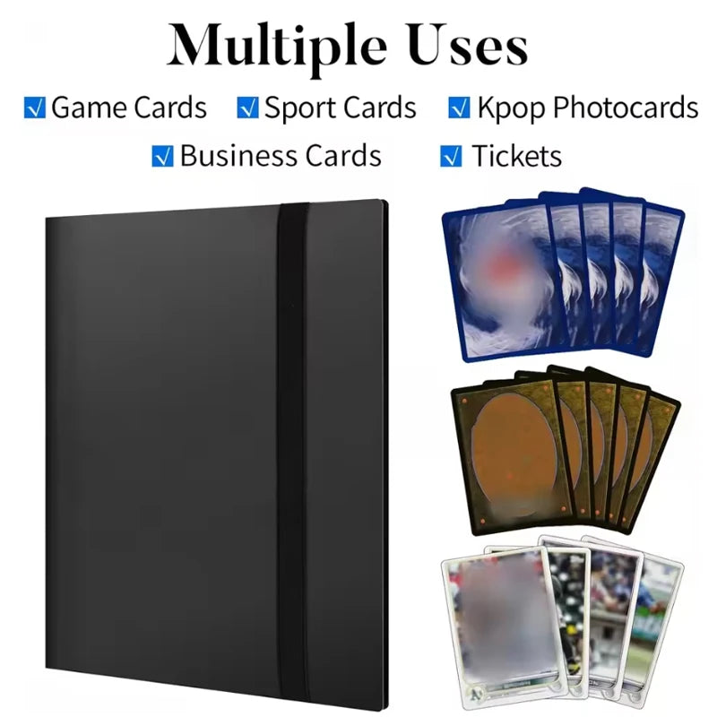 Collectible Card Binder Album – 160 / 360 / 480 Slots | 4 / 9 / 12 Pocket Trading Card Binder