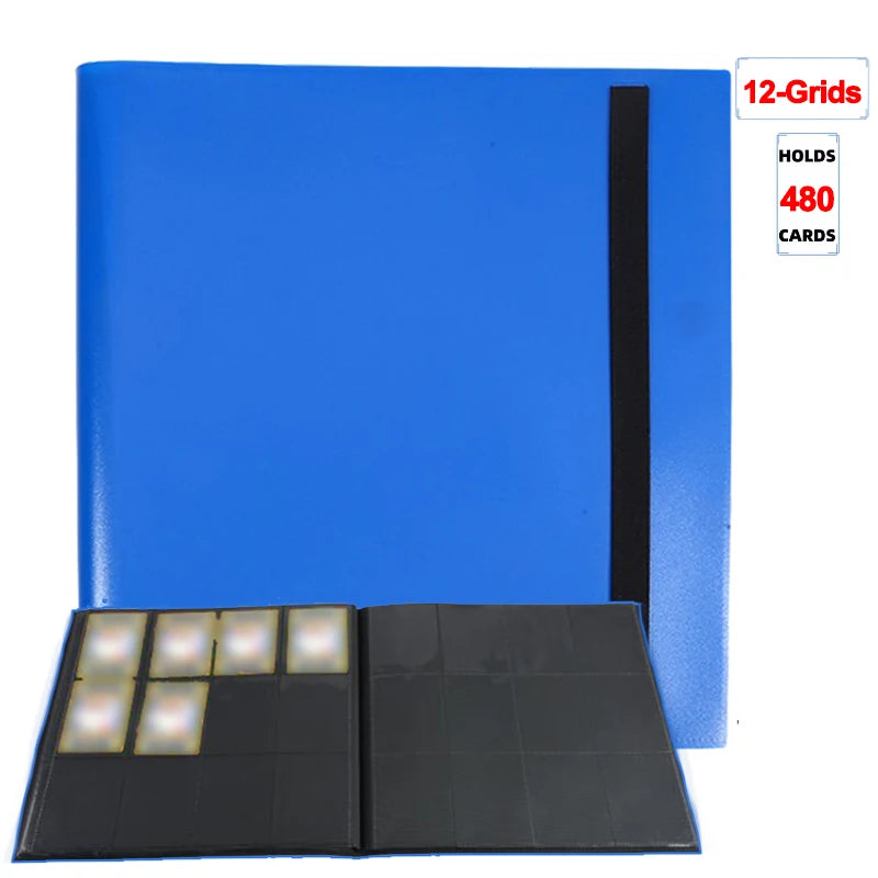 Collectible Card Binder Album – 160 / 360 / 480 Slots | 4 / 9 / 12 Pocket Trading Card Binder