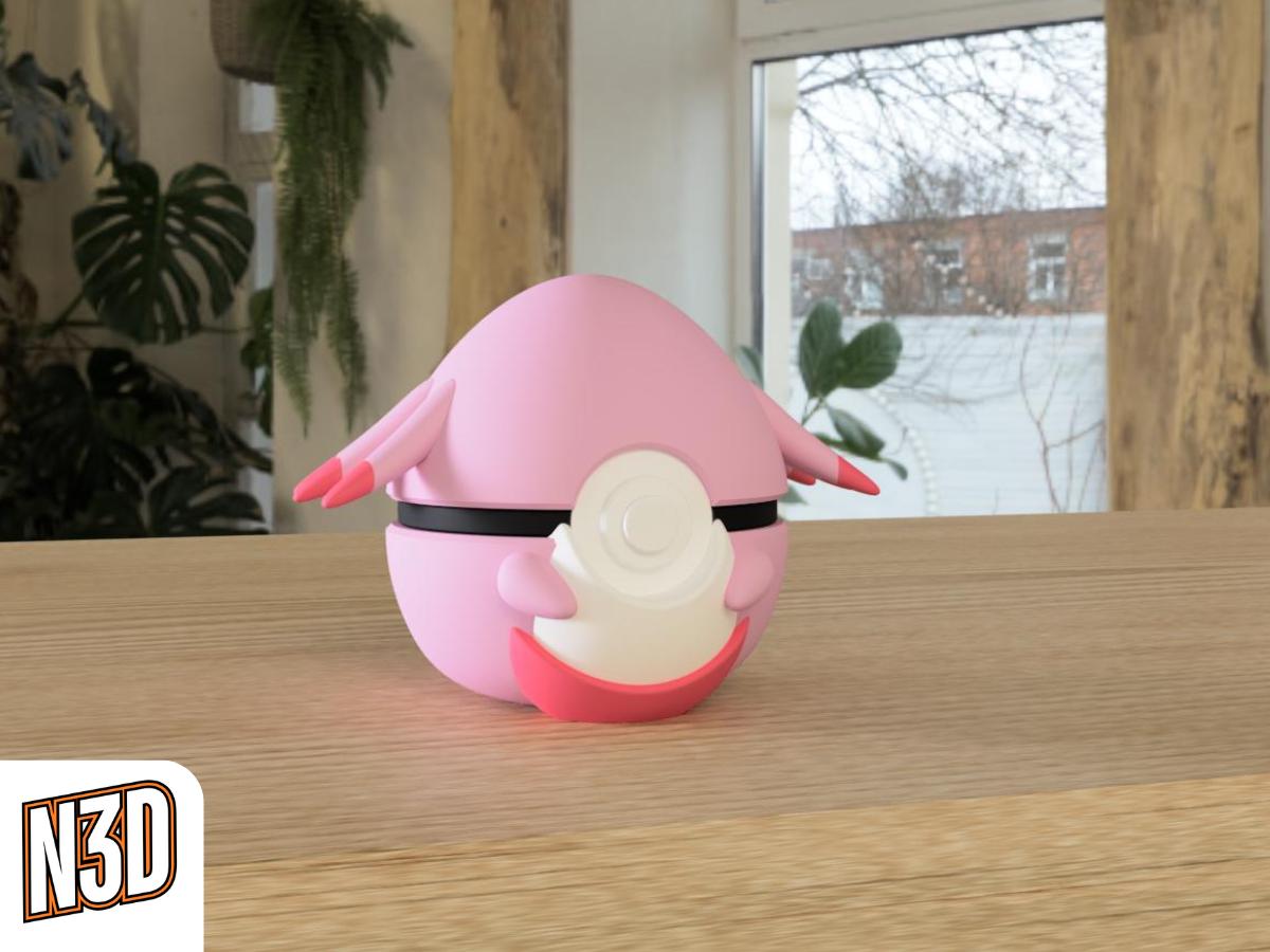 Chansey pokemon Themed Poké Ball  3D Printed Pokémon pokeball Collectibles