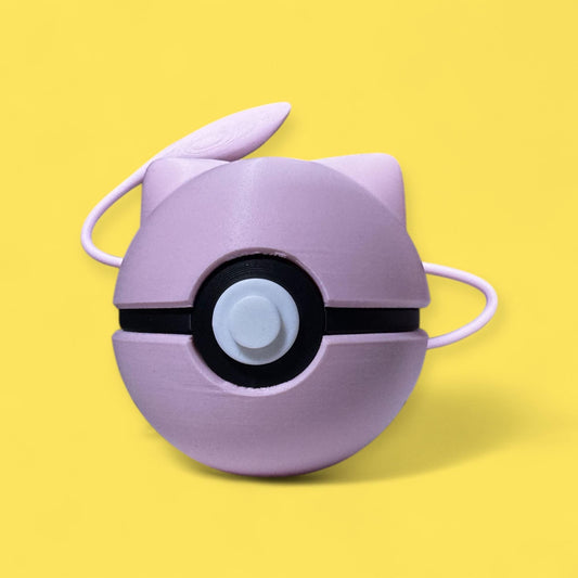 Mew Poké Ball  3D Printed Pokémon Collectible | Psychic Type Fan Gift | Pokeball Anime Display
