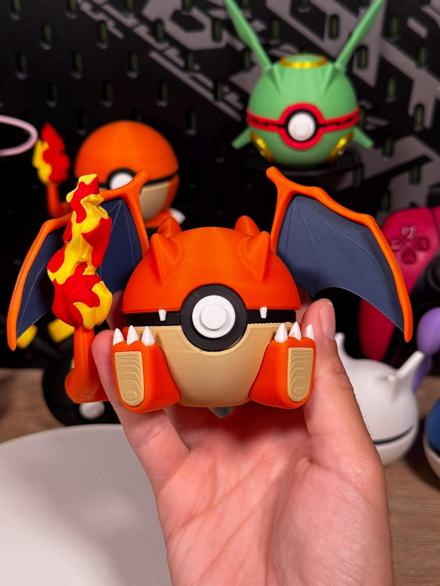 Charizard Poké Ball | 3D Printed Fire-Type Pokémon Collectible